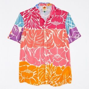 Farm Rio Tropical Graphic Unisex Shirt in Colorful Floral